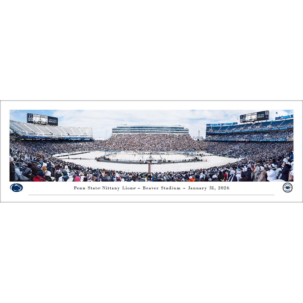 panoramic photo Penn State Hockey in Beaver Stadium 2026